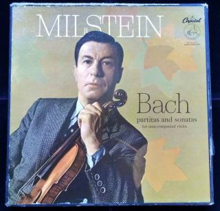 Bach: Violin Sonatas & Partitas - Nathan Milstein Capitol Pcr 8370 Ed1 3lp
