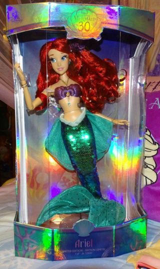 Disney Store The Little Mermaid Princess Ariel Limited Edition 17 " Doll Le Ooak