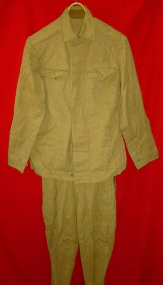 1976 Russian Soviet Army Soldier Field Uniform Jacket Breeches Sz 44 - 3 Ussr