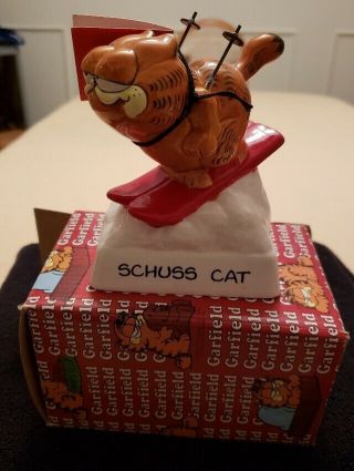 Garfield " Schuss Cat " Figurine,  From Archives Garfield Studio.  Enesco