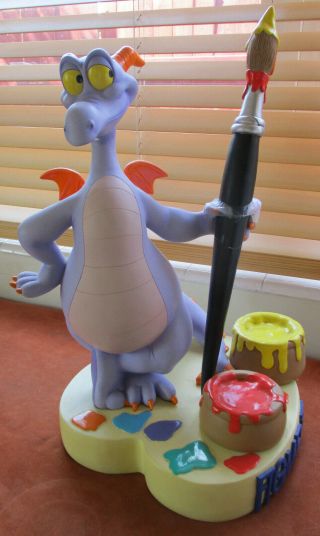 Walt Disney Epcot Figment 23 " Tall Statue With Paint Brush -