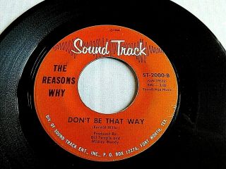 1966 Texas Garage - The Reasons Why 45 Sound Track 2000 Don 