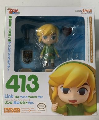 Official Good Smile Company Legend Of Zelda The Wind Waker Nendroid 413 Link
