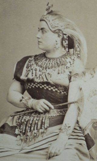 1860s Cdv Photo Carte De Visite Opera Singer Actress By Disderi Paris