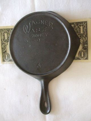 Vintage Wagner Ware Cast Iron Skillet Toy,  Salesman Sample,  Miniature Fry Pan