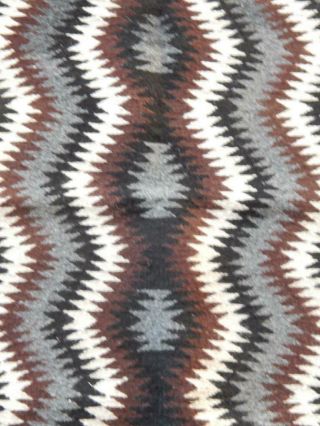 Vintage Two Grey Hills Navajo Indian Natural Wool Rug 26.  75 X 34,  Pristine