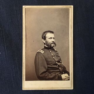 Matthew Brady Cdv Carte De Visite Of William B.  Franklin Civil War General