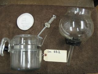 Cory Dxu Glass Vacuum Drip Pyrex 8 - Cup Coffee Pot Maker & Filter Rod