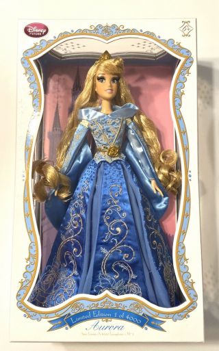 Disney Store Limited Edition 17 " Aurora Sleeping Beauty Blue Dress Doll
