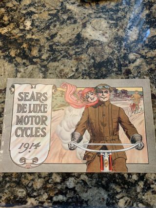 Vintage 1914 Sears Deluxe Motorcycles Catolog
