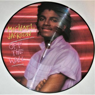 Michael Jackson Off The Wall Uk Lp Picture Disc Epic Vinyl Rare Pic Disk