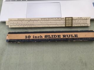 Vintage 10 Inch Slide Rule Engineering Instruments,  Inc