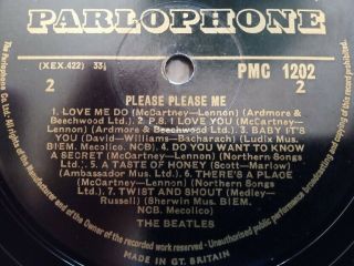 Beatles - Please Please Me - Early Black & Gold Pressing -,  Vinyl 2
