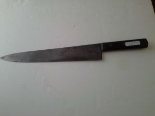 Vintage Butcher Knife - Nichols Bros.  Shear Steel 18 1/4 Inch Long