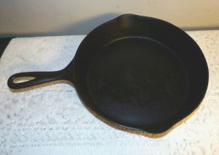 Vintage Wapak Cast Iron Skillet 7 Old Time Cooking 9 1/2 " Across