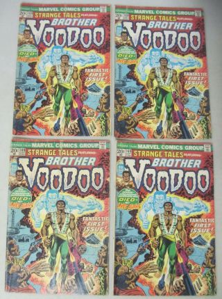 4 X Strange Tales 169 1st Appearance Of Brother Voodoo 1973 Marvel Comics