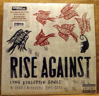Red 180g Rock 2x Lp Rise Against Long Forgotten B - Sides Covers 2000 - 2013