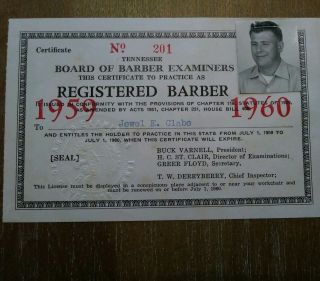 Vintage Mid Century Barber 