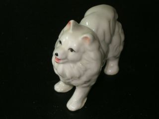 American Eskimo Dog Miniature Figurine Ceramic Collectible Statue