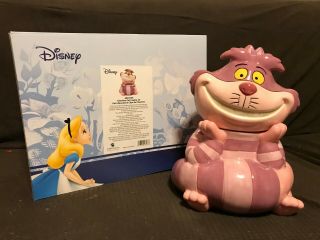 Disney Alice In Wonderland Cheshire Cat Cookie Jar Ceramic 6003744 Nib