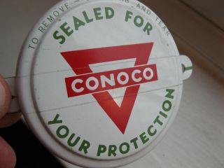 Vintage Large Conoco Oil Can Cap