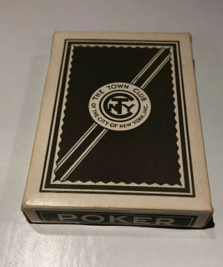 Vintage Playing Cards The Town Club Of York Gray