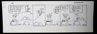 B.  C.  Comic Strip By Johnny Hart 10/25/76 Thor & The Dookey Bird