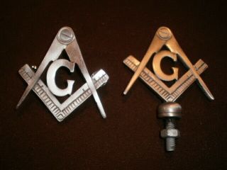 Freemasons Widows Sons Masonic Bikers Vest Badge And Hood Ornament