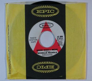 Northern Soul 45 Nichelle Nichols Know What I Mean On Epic Vg,  Wlp