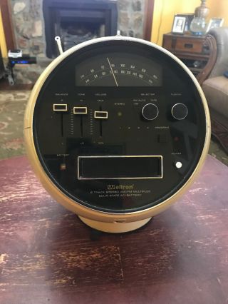 Vintage Weltron 2001,  Space Ball,  Radio Am/fm,  8 Tracks In Good.