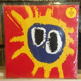 [rock/pop] Nm 2 Double Lp Primal Scream Screamadelica [2003 Orange Swirl Vinyl]
