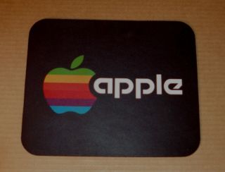 Apple Computer Rainbow Logo Mouse Pad - Lbw Mousepad