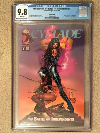 Cyblade / Shi 1 Special Edition B Variant Cgc 9.  8 1st Witchblade Image Comics