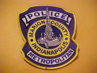 Marion County Indiana Police Patch Shoulder Size