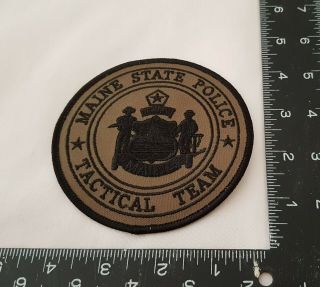 Maine State Police Tactical Team Patch,  Subdued