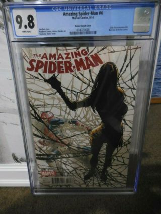 Spider - Man 4 Cgc 9.  8 First Appearance Of Silk Humberto Ramos Variant