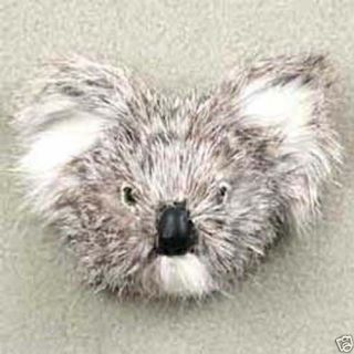 Two Realistic Koala Bear And Panda Furlike Animal Magnets.  One Of Each