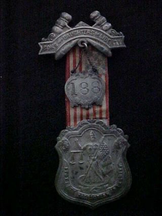 1907 Sons And Daughters Of Liberty Medal 188 - Fidelity Patriotism Integrity