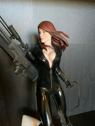 Custom Sideshow Black Widow Premium Format Figure Statue Sydney Savage Pff Ex