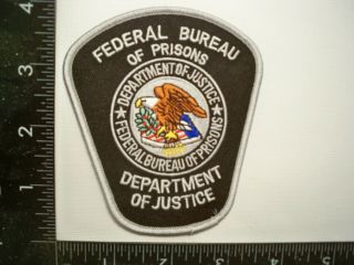 Federal Doj Bop Hqs Seal Patch Washington,  Dc Jail Police Corrections