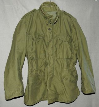 U.  S.  Army Field Jacket Coat Cold Weather M - 65 Og - 107 Small Regular 1980 