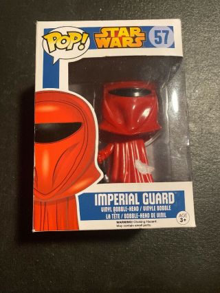 Funko Pop Star Wars 57 Imperial Guard (walgreens Exclusive; Sticker Came Off)