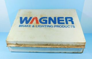 Vintage Wagner Brakes And Lighting Metal Automotive Shop Display Case