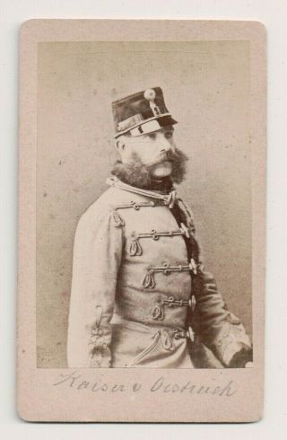 Vintage Cdv Emperor Franz Joseph I Of Austria Hungary