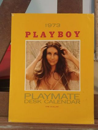 Vintage 1973 Playboy Playmate Desk Calendar Mailer Envelope