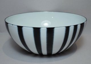 Cathrineholm Zebra Black & White Stripe Enamel Bowl 2 Available Norway
