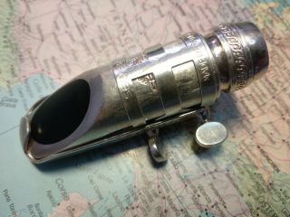 Vintage Selmer Metal Soloist Soprano Saxophone Mouthpiece Silver Plated C