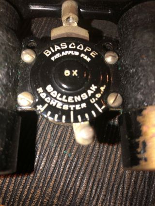 Vintage Wollensak 6 X Biascope Binoculars,  Case 2