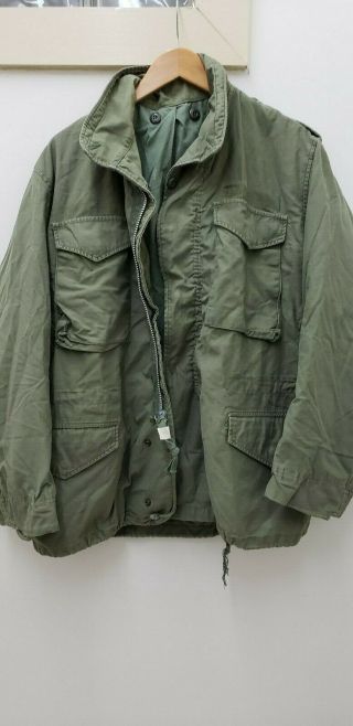 Military Issued Vietnam Era Od Green M65 Field Jacket - Mr