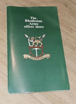 Rhodesian Army Recruitment Brochure